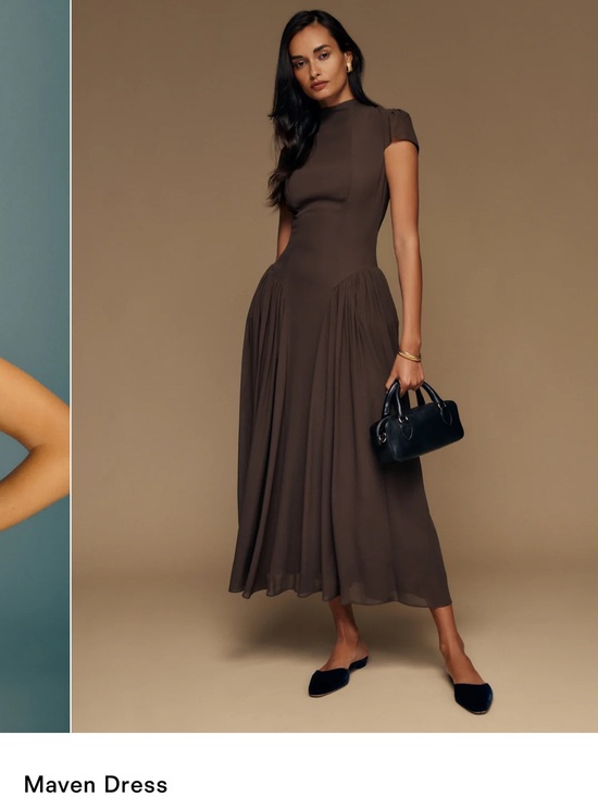 Reformation Dresses & Skirts - Reformation Maven Dress in chocolate mole size 8